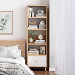 Kệ để đồ kệ sách phong cách Bắc Âu nhiều tầng FULL HẬU lắp ghép dễ dàng gỗ MDF phủ Melamine hiện đại, chống mối mọt 6