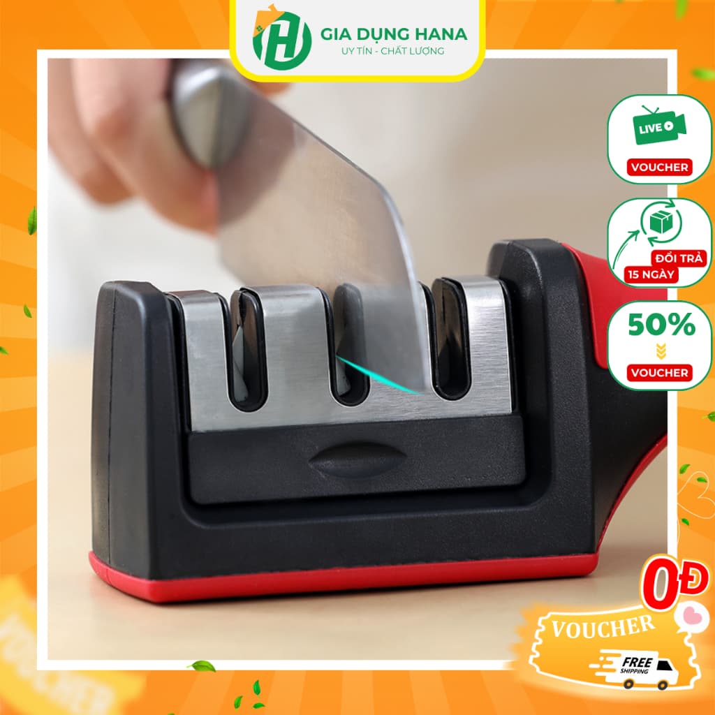 Dụng Cụ Mài Dao Kéo 3 Cấp Độ Nhanh Bén Siêu Tiện Lợi Độ Bền Cao M287