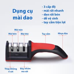 Dụng Cụ Mài Dao Kéo 3 Cấp Độ Nhanh Bén Siêu Tiện Lợi Độ Bền Cao M287 6