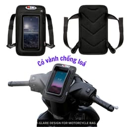 ZDK-K5 Túi treo đầu xe máy phiên bản cao cấp có viền chống loá điện thoại để 1