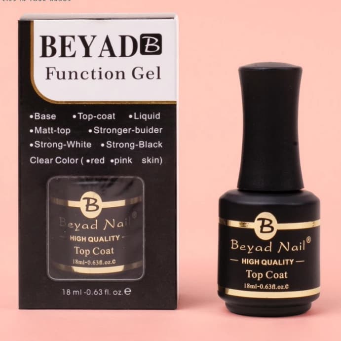 Sơn Gel Liên Kết Beyad Chính Hãng - Top Phủ Bóng 18ml cho Làm Nail
