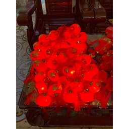 Dây đèn lồng đỏ treo trang trí dài 5M loại 16 Quả 8Cm 6