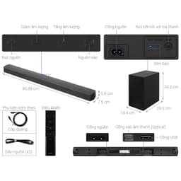 Loa thanh Samsung HW-C450 - Công suất 300W - Hàng mới Full Box 100% - Có kích hoạt bảo hành điện tử - Bảo hành tại nhà 3