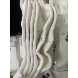 Tất Yonex cầu lông tennis dày dặn, êm chân, Logo Thêu Xanh, Trắng 2