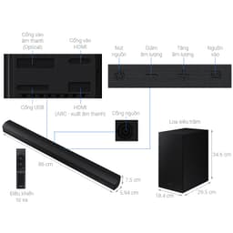 Loa thanh Samsung HW-B550 - Công suất 410W - Hàng mới Full Box 100% - Có kích hoạt bảo hành điện tử - Bảo hành tại nhà 3