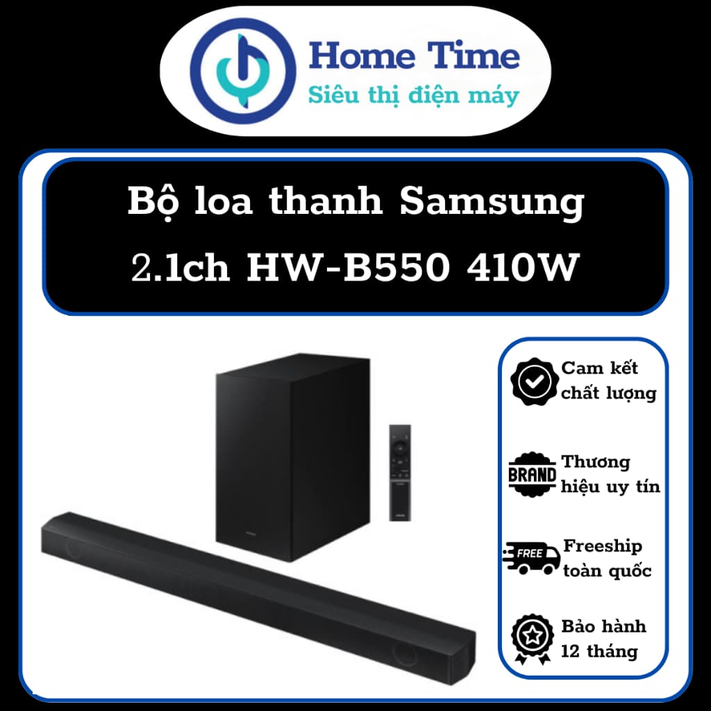 Loa thanh Samsung HW-B550 - Công suất 410W - Hàng mới Full Box 100% - Có kích hoạt bảo hành điện tử - Bảo hành tại nhà