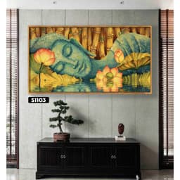 Tranh Hoa Sen, Tranh Liên Hoa, BST "Tinh Hoa Sen" Tranh decal PVC bóc dán Tường  3