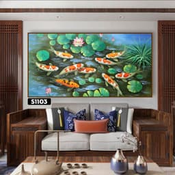 Tranh Hoa Sen, Tranh Liên Hoa, BST "Tinh Hoa Sen" Tranh decal PVC bóc dán Tường  4