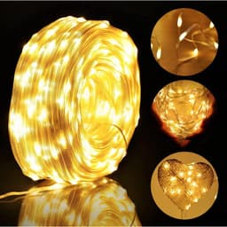 Dây Đèn Led Hạt Gạo 20 Mét Chống Nước IP65 Nhiều Chế Độ Nháy Trang Trí Noel Tết 7