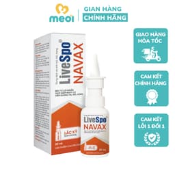 Xịt lợi khuẩn LiveSpo NAVAX - Giảm nguy cơ viêm tai mũi họng - Hộp 20ml 1