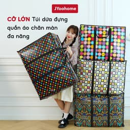 Túi Bạt Đựng Quần Áo Chăn Màn JYoohome Đựng Đồ Cỡ Lớn Có Quai Xách, Túi Dứa Chuyển Nhà Chống Nước 1