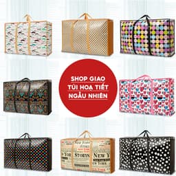 Túi Bạt Đựng Quần Áo Chăn Màn JYoohome Đựng Đồ Cỡ Lớn Có Quai Xách, Túi Dứa Chuyển Nhà Chống Nước 7