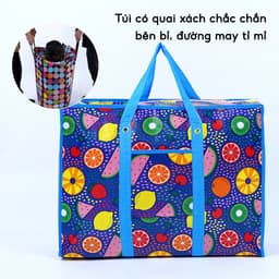 Túi Bạt Đựng Quần Áo Chăn Màn JYoohome Đựng Đồ Cỡ Lớn Có Quai Xách, Túi Dứa Chuyển Nhà Chống Nước 3