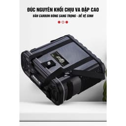 Thùng Đựng Cá GUF VIP chất liệu nhựa ABS cao cấp phủ carbon hàng chính hãng 6