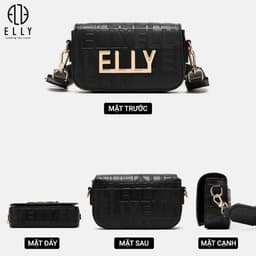 [Tặng hộp 20.10] Túi xách nữ thời trang ELLY EL344 túi đeo chéo đeo vai da tổng hợp cao cấp chính hãng 5