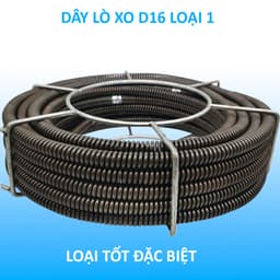 Dây thông cống lò xo D16 loại 1 Dùng cho máy thông cống 1