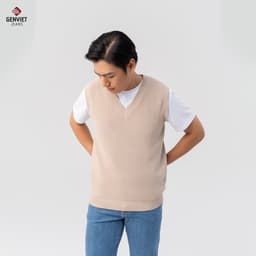[ẨN] Áo Len Gile Nam GENVIET Chất Liệu Len Cao Cấp Dễ Phối Đồ, Áo Gile Nam Dáng Ôm Vừa Thoải Mái Khi Mặc 8787 4