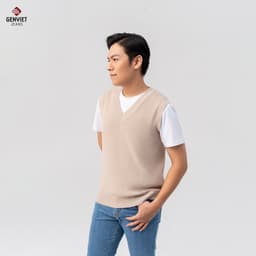[ẨN] Áo Len Gile Nam GENVIET Chất Liệu Len Cao Cấp Dễ Phối Đồ, Áo Gile Nam Dáng Ôm Vừa Thoải Mái Khi Mặc 8787 2