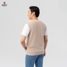 [ẨN] Áo Len Gile Nam GENVIET Chất Liệu Len Cao Cấp Dễ Phối Đồ, Áo Gile Nam Dáng Ôm Vừa Thoải Mái Khi Mặc 8787 3
