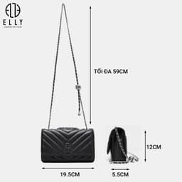 [Tặng hộp 20.10] Túi xách nữ đeo chéo ELLY EL350 da tổng hợp cao cấp túi đeo vai thời trang chính hãng 4