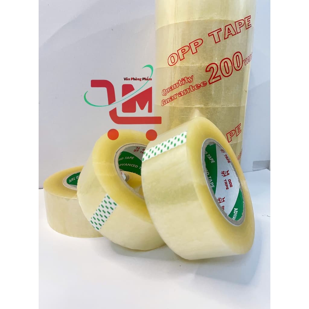 Cây 6 Cuộn Băng Keo 4F 200yard Trong Suốt,Chống Thấm Nước, Dán Thùng, Đóng Hàng, Chất Lượng Tốt