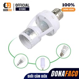 Đui Đèn Treo Lắp Bóng Đèn Thông Minh Hồng Ngoại E27 ,Đuôi Đèn E27 110-240v Có Cảm Biến Chuyển Động 5