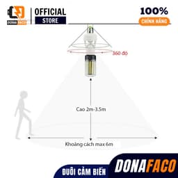 Đui Đèn Treo Lắp Bóng Đèn Thông Minh Hồng Ngoại E27 ,Đuôi Đèn E27 110-240v Có Cảm Biến Chuyển Động 2