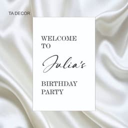 TA 38 - Bảng welcom sinh nhật, bảng birthday, bảng tên sinh nhật, bảng chào khách sinh nhật 2