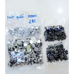 Nút đóng quần jean, nút quần jean quần bò (2 chi tiết) Cúc khuy gài 17mm Không gỉ sét Bịch 100 nút 4