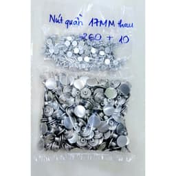 Nút đóng quần jean, nút quần jean quần bò (2 chi tiết) Cúc khuy gài 17mm Không gỉ sét Bịch 100 nút 3