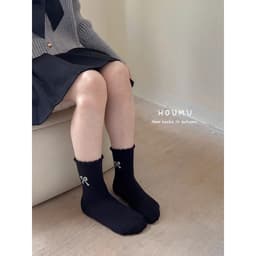 Set 5 Đôi Tất, Vớ họa tiết Nơ, Bi cho bé gái từ 1-12 tuổi mã te101 { V403 } 6