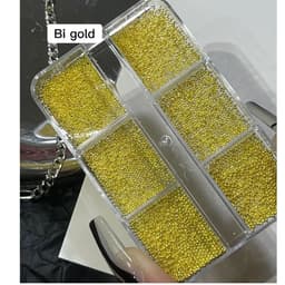 Khay bi vuông đính móng tay 6 size trang trí móng tay cho người Làm Nail 8