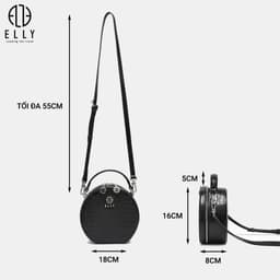 [Tặng hộp 20.10] Túi xách nữ thời trang ELLY EL326 đeo chéo đeo vai xách tay da tổng hợp cao cấp chính hãng 4