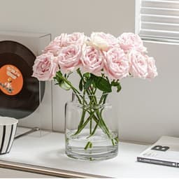 Bình hoa thủy tinh cơ bản trang trí nhà cửa và decor phòng khách sang trọng BT030 5