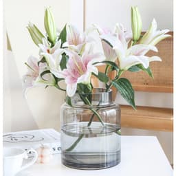 Bình hoa thủy tinh cơ bản trang trí nhà cửa và decor phòng khách sang trọng BT030 6