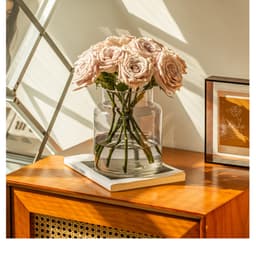 Bình hoa thủy tinh cơ bản trang trí nhà cửa và decor phòng khách sang trọng BT030 9