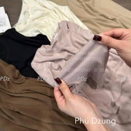 [Ảnh Thật - QCL1]  Áo Thun Nữ Dài Tay Cổ Tròn Ôm Dáng Basic Chất Cotton Mềm Mịn Co Giãn Chuẩn Tag JUNE Studio 4