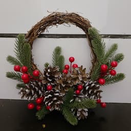 Set Vòng Nguyệt Quế Giáng Sinh, Noel, Vòng Treo Cửa Handmade, trang trí noel size 20cm, 30cm 1