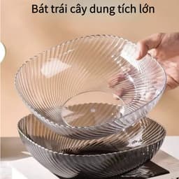 Đĩa Trái Cây Trong Suốt Đựng Bánh Kẹo Đồ Ăn Sang Trọng Lịch Sự 4