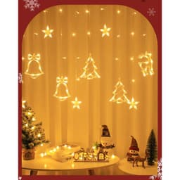 Đèn Rèm Noel trang trí giáng sinh,trang trí TẾT nhà cửa, đèn dây trang trí màu vàng và nhiều màu cực đẹp 1