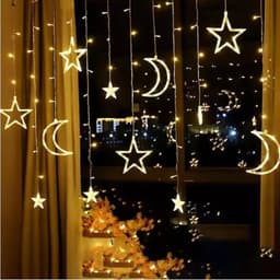 Đèn Rèm Noel trang trí giáng sinh,trang trí TẾT nhà cửa, đèn dây trang trí màu vàng và nhiều màu cực đẹp 6