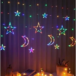 Đèn Rèm Noel trang trí giáng sinh,trang trí TẾT nhà cửa, đèn dây trang trí màu vàng và nhiều màu cực đẹp 8