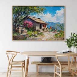 Tranh treo tường in canvas phong cảnh thiên nhiên Tây Bắc 80 x 60 cm 6