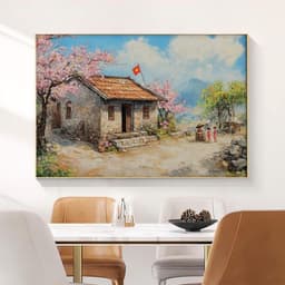Tranh treo tường in canvas phong cảnh thiên nhiên Tây Bắc 80 x 60 cm 5