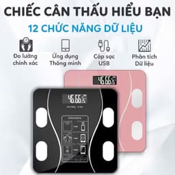 Cân Điện Tử VINALUXURY phân tích chỉ số cơ thể và sức khoẻ dùng app điện thoại [ HÀNG TỐT ] 6