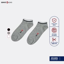 Tất Cổ Ngắn Nam GENVIET Vải Len Ôm Sát, Chất Liệu Mềm Mại, Thoải Mái Dễ Chịu UV0420I011 1