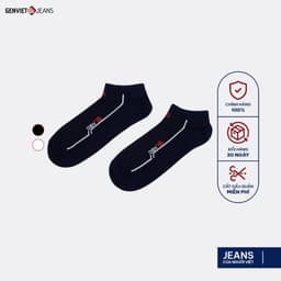Tất Cổ Ngắn Nam GENVIET Vải Len Ôm Sát, Mềm Mại, Thoải Mái, Dễ Dàng Di Chuyển UV0420I010 1