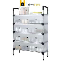 Kệ Để Giày 5 Tầng Kèm Vách Chắn Bụi Bảo Vệ Giày Cực Sang Trọng 1