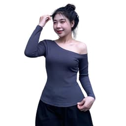 [Có Bigsize 45-85kg] Áo Thun Nữ Trễ Vai Tay Dài Limo Form Ôm Body Thun Gân Co Giãn Sang Chảnh MS290 8