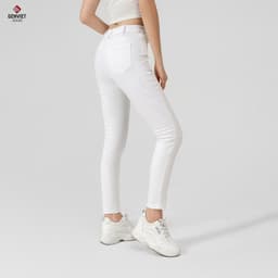 [ẨN] Quần Dài Nữ Genviet vải Jeans Cơ Bản form Col Cơ Bả 8392 5